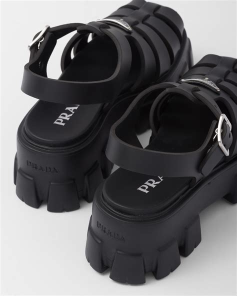 prada foam rubber sandals price|Prada platform sandals.